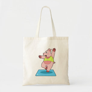 Gris vid Yoga Fitness Tygkasse