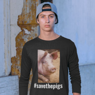 GRIS VIGILS, VEGAN SPARA GRISAR TEES T SHIRT