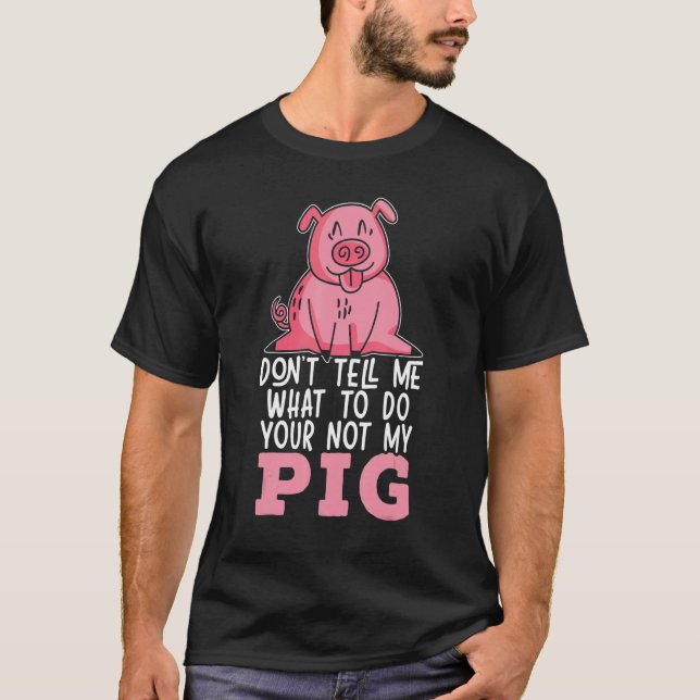 Gris Whisperer Animal Farming Farmer Kött Swine Gr T Shirt (Framsida)