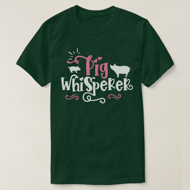 Gris Whisperer Cute Farmer-presentutskrift T Shirt (Design framsida)
