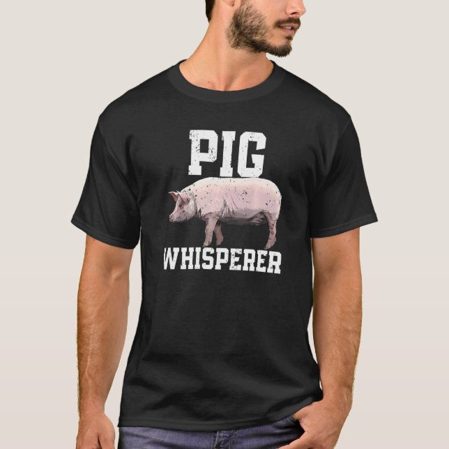 Gris Whisperer Farmer Farming Animals T Shirt (Framsida)