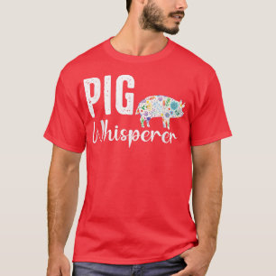 Gris whisperer Farmer t och Funny BBQ Piggy Älskar Shirt