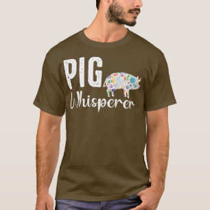 Gris whisperer Farmer t och Funny BBQ Piggy Älskar T Shirt