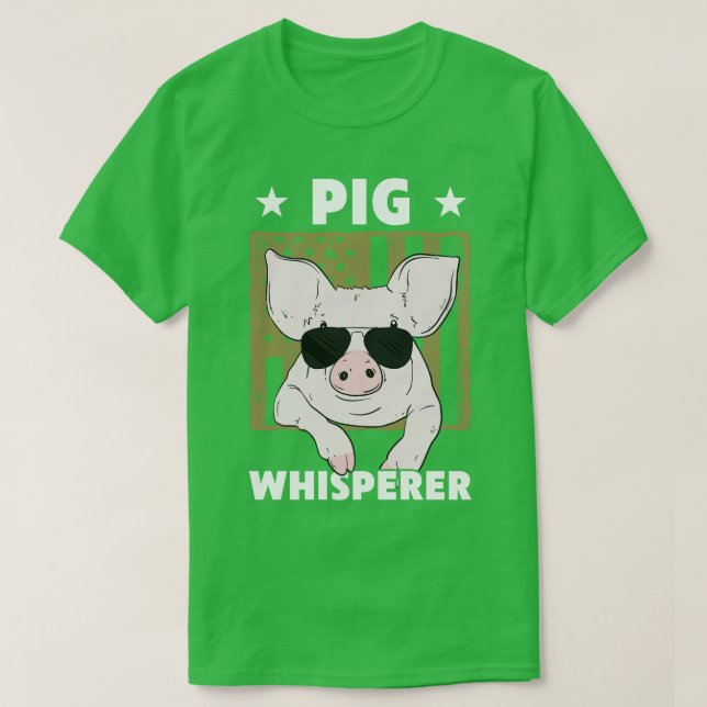 Gris Whisperer Gris Design För manar Hog-farmer T Shirt (Design framsida)