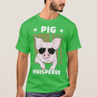 Gris Whisperer Gris Design För manar Hog-farmer T Shirt