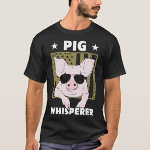 Gris Whisperer Gris Design För manar Hog-farmer T Shirt