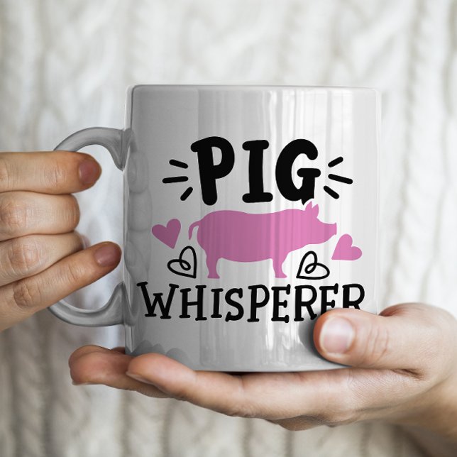 Gris Whisperer lustig gris Kaffemugg (Skapare uppladdad)