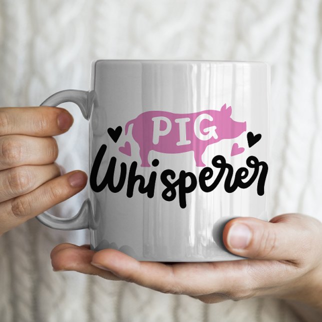Gris Whisperer lustig gris mugg (Skapare uppladdad)
