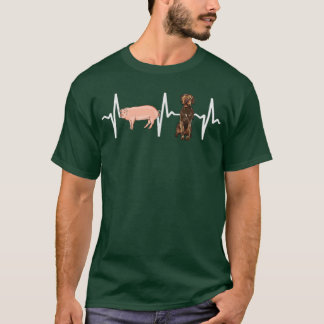 Gris Wirehsted Pointing Griffon Heartslag Hund Kär T Shirt