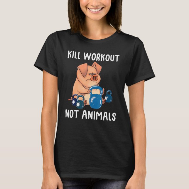 Gris Workout Not T Shirt (Framsida)