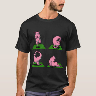 Gris Yoga Träning T Shirt