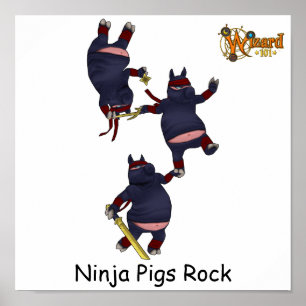 Grisaffisch för Wizard101 Ninja Poster