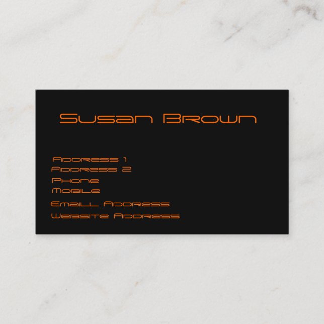 Grisansiktevisitkortar Visitkort (Framsida)