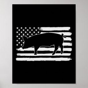 Grisar 4 juli USA flagga USA Poster