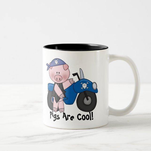 Grisar är kalla Två-Tonad mugg (Höger)