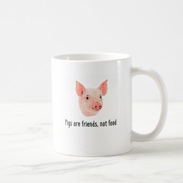 Grisar är vänner, inte matdesign kaffemugg (Höger)