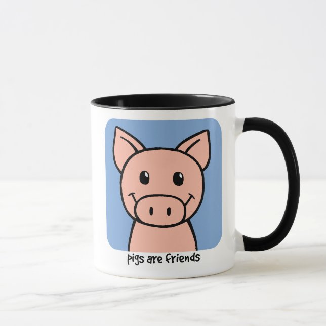 Grisar är vänner mugg (Höger)