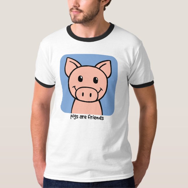 Grisar är vänner t shirt (Framsida)