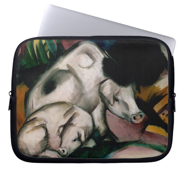 Grisar c.1912 (olja på kanfas) laptop sleeve (Framsidan)