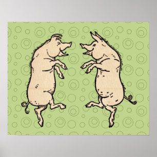grisar dans Antique piggy dance Poster