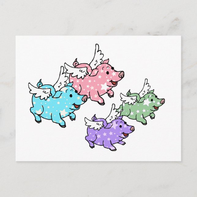 Grisar-familjen Vykort (Framsida)