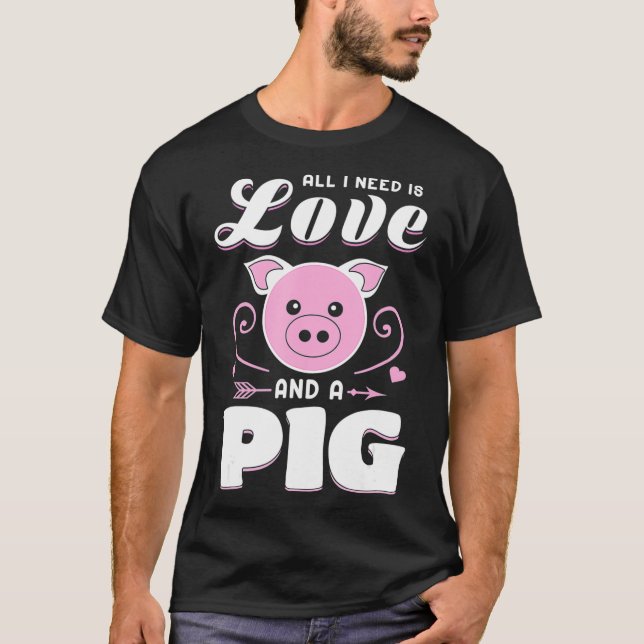 Grisar Farmer Funny Gäller Farm Life Animals Hogs T Shirt (Framsida)