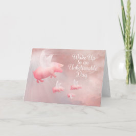 Grisar flygkort för en otrolig dag kort