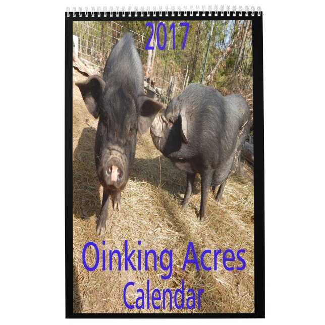 Grisar för Oinking tunnlandkortkort Kalender (Omslag)