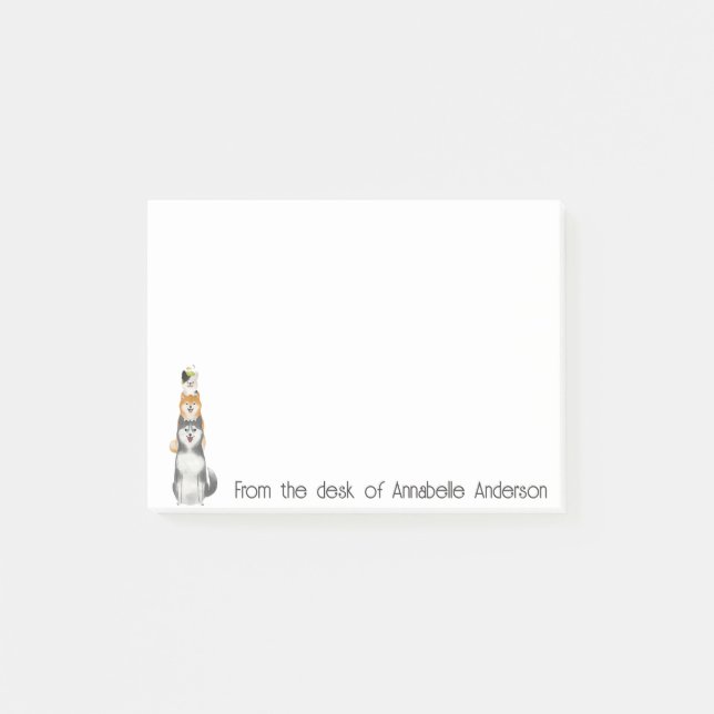 Grisar för sällskapsdjur post-it block (Framsida)