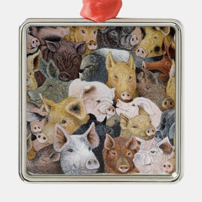 Grisar Galore Julgransprydnad Metall (Framsidan)