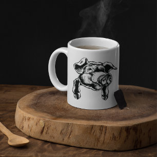 Grisar Head Illustration Coffee Mugg