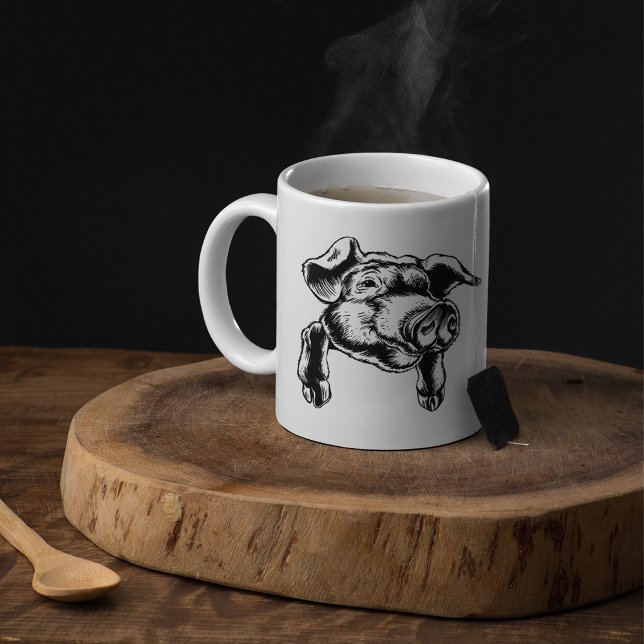 Grisar Head Illustration Coffee Mugg (Skapare uppladdad)