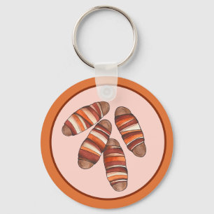Grisar i Blankets Bacon Sause UK British Food Nyckelring