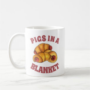 Grisar i en Hund i en Hett av blanketslingor Kaffemugg