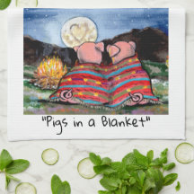 Grisar i en Måne Stars Art i Blanket Romantic Natt