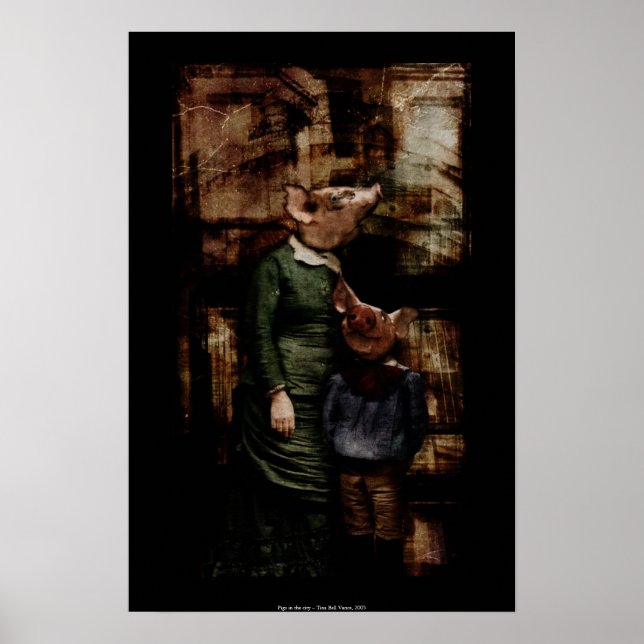 Grisar i staden poster (Framsidan)