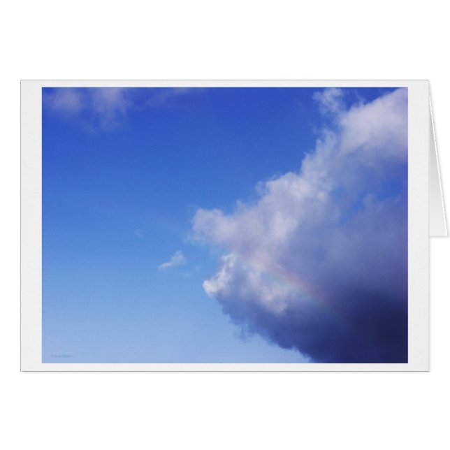 grisar och regnbågar hälsningskort (Framsidan Horizontal)