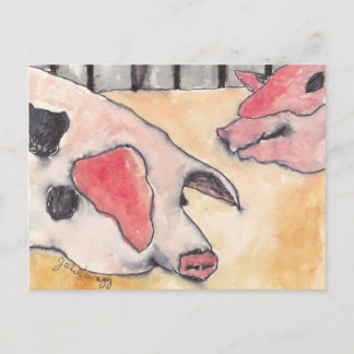 Grisar på grevskapsmässan vykort