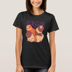 Grisar Staplad grafik Guinea-Gris ägare Pet Cavy A T Shirt