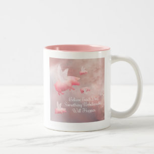 Grisar, två-tonkaffe Mugg, en otrolig dag Två-Tonad Mugg