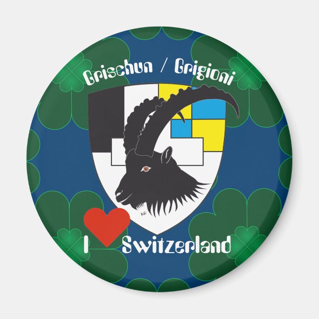 Grischun Svizra Magnet (Framsidan)