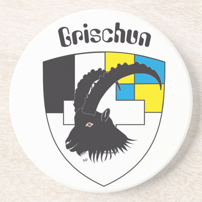 Grischun Svizra Untersetzer Underlägg (Framsidan)