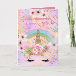 GRISDOTTERs ENHÖRNING Gåvor Rosa Guld Tjejaktig Kort