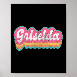 Griselda First Namn Girl Vintage 70 s 80-tal Perso Poster