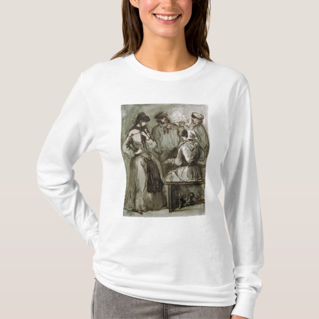 Grisettes och arbetare tee shirt (Framsida)