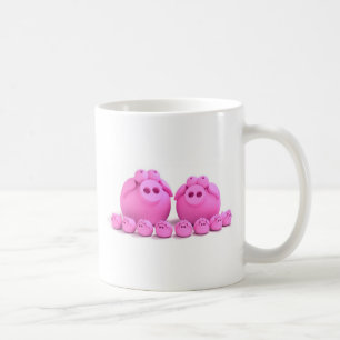 Grisfamilj Kaffemugg