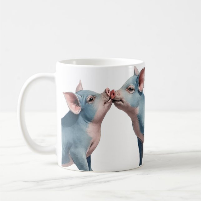 grisflicka kaffemugg (Vänster)