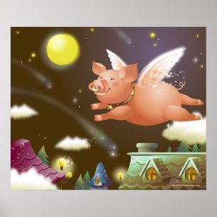 Grisflyg i himmlen poster