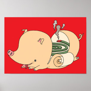 Grisformad myggspiral. poster