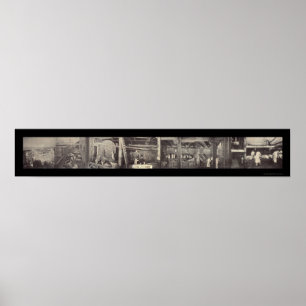 Grisgris som bearbetar fotoet 1900 poster